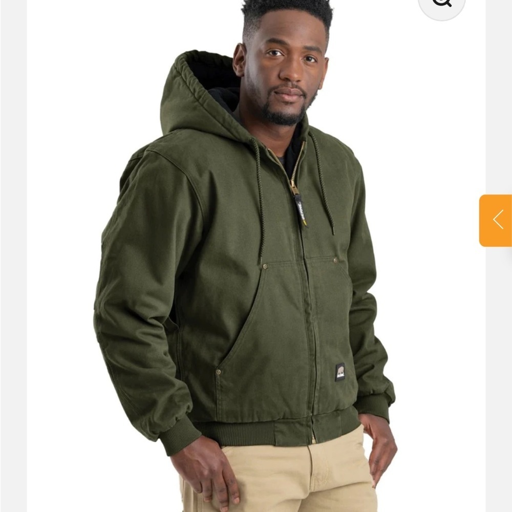 Berne Washed Duck Hooded Work Jacket